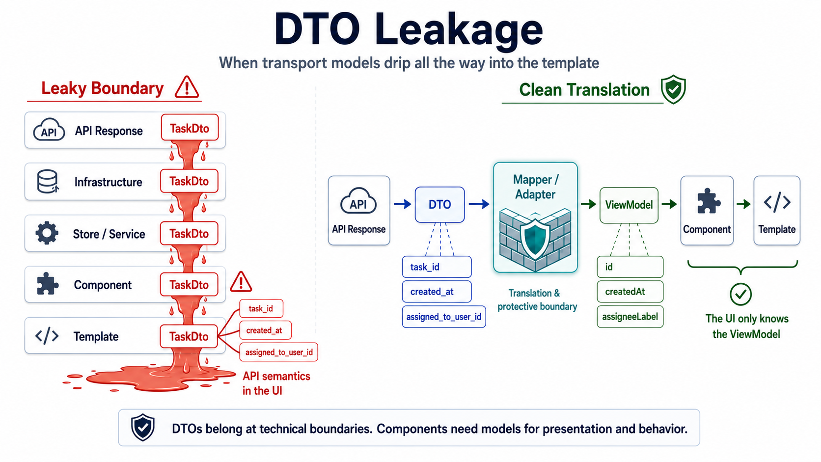DTO leakage.
